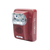 sirena estrobo, 12 vcd, multi candela 15 hasta 110 cd, montaje en pared, color rojo, serie hec3 (0500 05980) hochiki