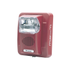 sirena estrobo, 24 vcd, multi candela 15 hasta 110 cd, montaje en pared, color rojo, serie hec3 (0500 06020), hochiki