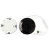 (hikfire) mini fisheye ip 4 megapixel con detector de humo puntual / autónomo / entrada y salida de alarma / 15 mts ir / poe / wdr 120 db / alarma de 85 db / microsd 128gb / compatible con hik connect