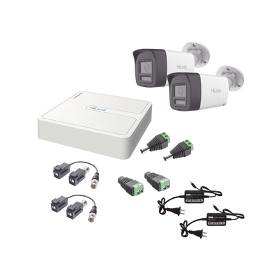 kit hilook audio bidireccional turbohd 1080p / dvr 4 canales / 2 cámaras bala (exterior) con bocina y microfóno integrado / 2 fuentes de poder / accesorios kit hilook audio bidireccional turbohd 1080p / dvr 4 canales / 2 cámaras bala (exterior) con bocina y microfóno integrado / 2 fuentes de poder / accesorios