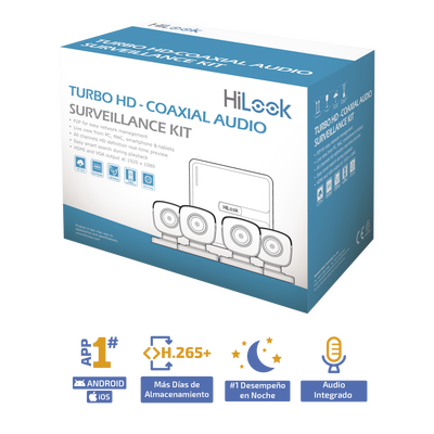 (micrÓfono integrado) kit turbohd 1080p lite / dvr 4 canales / audio por coaxitron / 4 cámaras bala de policarbonato con micrófono integrado (micrÓfono integrado) kit turbohd 1080p lite / dvr 4 canales / audio por coaxitron / 4 cámaras bala de policarbonato con micrófono integrado