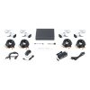 kit turbohd 1080p / dvr 8 canales con h.265+ / 4 cámaras bala metálicas / fuente de poder / accesorios de instalación