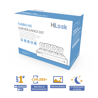 kit turbohd 1080p / dvr 8 canales con h.265+ / 4 cámaras bala metálicas / fuente de poder / accesorios de instalación kit turbohd 1080p / dvr 8 canales con h.265+ / 4 cámaras bala metálicas / fuente de poder / accesorios de instalación