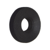 rollo de cinta de contacto, de 15 pies (4.5m) de largo, 19.1 mm de ancho, color negro