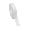 rollo de cinta de contacto, de 15 pies (4.5m) de largo, 19.1 mm de ancho, color blanco