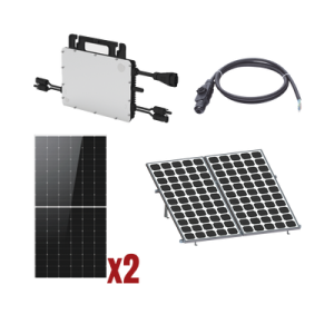 kit solar interconexion / 1kw 220vca / microinversores hoymiles / montaje incluido