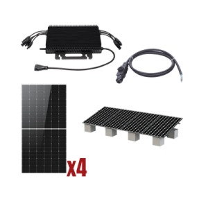 kit solar interconexion / 2kw 220vca / microinversores hoymiles / montaje incluido