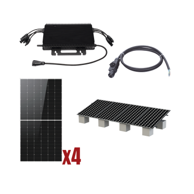 kit solar interconexion / 2kw 220vca / microinversores hoymiles / montaje incluido kit solar interconexion / 2kw 220vca / microinversores hoymiles / montaje incluido
