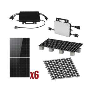 kit solar interconexion / 3kw 220vca / microinversores hoymiles / montaje incluido