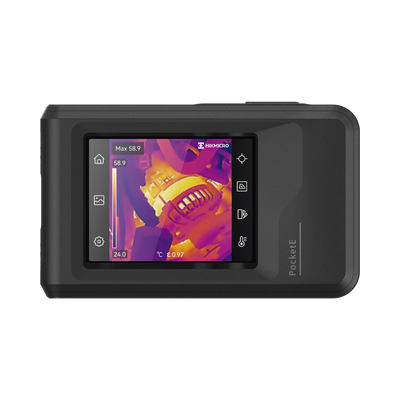 pocket e cámara termográfica portátil lente térmico 1.35 mm (96 x 96) pixeles / lente optico (640 × 480) / wifi / ip54 / memoria interna 4 gb / hasta 4 horas de funcionamiento continuo pocket e cámara termográfica portátil lente térmico 1.35 mm (96 x 96) pixeles / lente optico (640 × 480) / wifi / ip54 / memoria interna 4 gb / hasta 4 horas de funcionamiento continuo