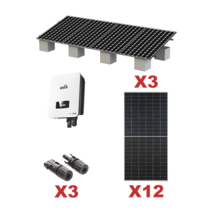 kit solar interconexion / 7kw 220vca / inversor afore / montaje incluido