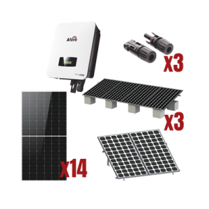 kit solar interconexion / 8kw 220vca / inversor afore / montaje incluido
