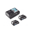 taladro inalámbrico percutor de 12 v, 3/8 de 0 450 0 1700 rpm, incluye 2 batería li ion de 1.5 ah, cargador y maletín