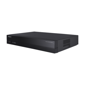 dvr 6 canales 4 analógicos + 2 ip hasta 8mp / soporta ahd, tvi, cvi, cvbs, ip / 4 entradas y 1 salida de alarma / wisenet p2p