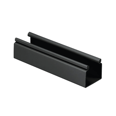 canaleta fiberrunner™ 2x2 sin tapa, de pvc rígido, sin orificios de montaje, color negro, 1.8 m de largo canaleta fiberrunner™ 2x2 sin tapa, de pvc rígido, sin orificios de montaje, color negro, 1.8 m de largo