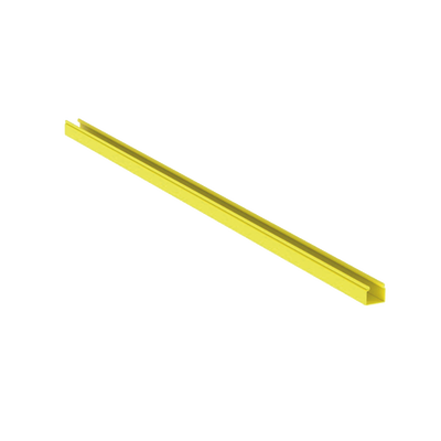 canaleta fiberrunner™ 2x2 sin tapa, de pvc rígido, color amarillo, 1.8 m de largo canaleta fiberrunner™ 2x2 sin tapa, de pvc rígido, color amarillo, 1.8 m de largo