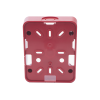 caja trasera resistente a la intemperie, roja (para usar con la serie de estrobos he) (0500 06360) de hochiki