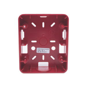 caja trasera resistente a la intemperie, roja (para usar con la serie de estrobos he) (0500 06360) de hochiki