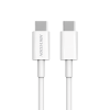 cable usb c a usb c / 1 metro / ideal para celulares android / carga rápida 3 amp / carga y sincronización de datos / 480 mbps / 60 watts