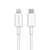 cable usb c a lightning / mfi certificado / 1 metro / ideal para iphone, ipad y ipod / carga rápida 3 amp / carga y sincronización de datos / 480 mbps / 60 watts