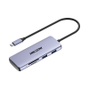 hub (adaptador) usb c / 8 en 1 / 1 salida hdmi (4k) / 1 salida usb 2.0 / 3 salidas usb 3.0 / 1 salida sd (memoria sd) / 1 salida tf (micro sd) / 1 entrada usb c (carga rapida / 100 watts)