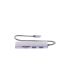 hub (adaptador) usb c / 8 en 1 / 1 salida hdmi (4k) / 1 salida usb 2.0 / 3 salidas usb 3.0 / 1 salida sd (memoria sd) / 1 salida tf (micro sd) / 1 entrada usb c (carga rapida / 100 watts)
