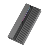 carcasa para ssd m.2 (enclosure) / conector usb c / soporta ssd tamaños 2242, 2260 y 2280/ transferencia de hasta 40 gbps.