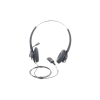 diadema binaudal (duo) con tecnología antishock para teléfonos ip fanvil y polycom con micrófono de cancelación de ruido, larga durabilidad