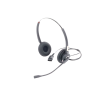diadema binaudal (duo) con tecnología antishock para teléfonos ip fanvil y polycom con micrófono de cancelación de ruido, larga durabilidad