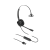 diadema monoaural con tecnología antishock para teléfonos ip fanvil con interfaz usb con micrófono de cancelación de ruido, larga durabilidad