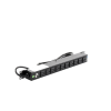 multicontacto horizontal (pdu) de 10 contactos (nema 5 15r) rack 19" 1ur. voltaje entrada/salida: 120vca/15a