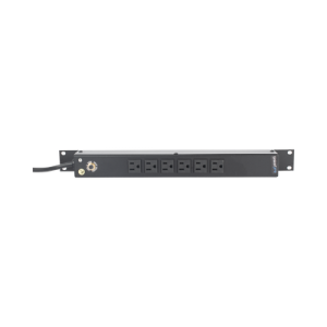 multicontacto horizontal (pdu) de 6 contactos (nema 5 15r) rack 19" 1ur. voltaje entrada/salida: 120vca/15a