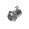 conector de 1 1/2" (38 mm) para pared delgada con tornillo.