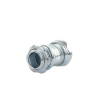 conector recto compresión de acero galvanizado para pared delgada de 1/2" .