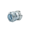conector recto compresión de acero galvanizado para pared delgada de 3/4" .