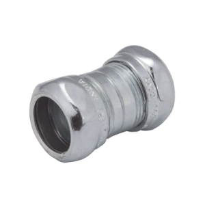 cople compresión de acero galvanizado para pared delgada de 1/2".