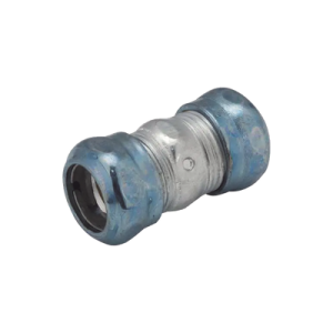 cople compresión hermético de acero galvanizado para pared delgada de 3/4" .