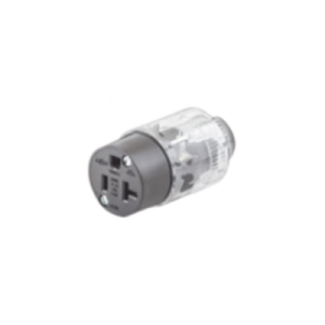 conector iluminado 20 a 125 v ca 2 polos 3 hilos (nema 5 20r).