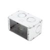 caja (chalupa ) multigang de 1 gang/ profundidad de 2 1/2"/ 8 tko (1/2" y 3/4").