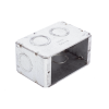 caja (chalupa ) multigang de 1 gang/ profundidad de 2 1/2"/ 8 tko (1/2" y 3/4").