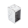 caja (chalupa ) multigang de 1 gang/ profundidad de 2 1/2"/ 8 tko (1/2" y 3/4").