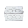 caja (chalupa ) multigang de 1 gang/ profundidad de 2 1/2"/ 8 tko (1/2" y 3/4").