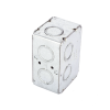 caja (chalupa ) multigang de 1 gang/ profundidad de 2 1/2"/ 8 tko (1/2" y 3/4").
