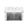 caja (chalupa ) multigang de 1 gang/ profundidad de 2 1/2"/ 8 tko (1/2" y 3/4").