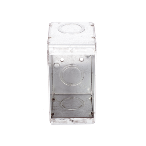 caja (chalupa ) multigang de 1 gang/ profundidad de 2 1/2"/ 8 tko (1/2" y 3/4").