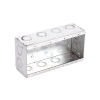 caja multigang de 4 gangs,/ profundidad de 2 1/2"/ 20 tko (1/2" 3/4").