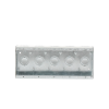 caja multigang de 5 gang / profundidad 2 1/2" / 19 entradas 1/2" 3/4".