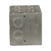 caja multigang de 2 gangs/ profundidad de 3 1/2"/ 16 entradas de 1/2" 3/4".