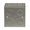 caja multigang de 2 gangs/ profundidad de 3 1/2"/ 16 entradas de 1/2" 3/4".