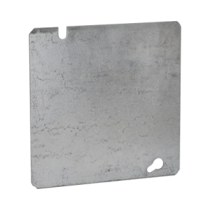 tapa cuadrada ciega de acero galvanizado de 4 11/16".